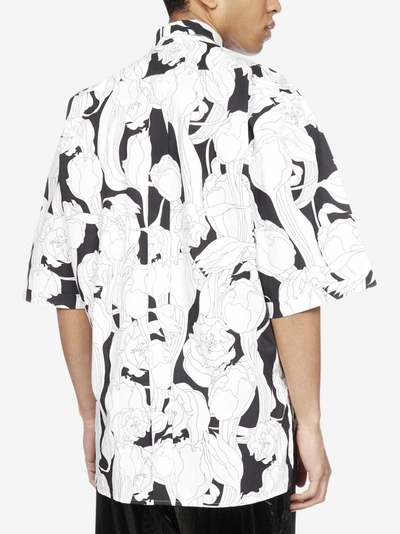 Shop Givenchy Floral Print Cotton Shirt