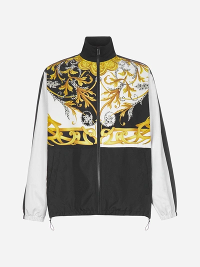 Shop Versace Acanthus Print Nylon Jacket