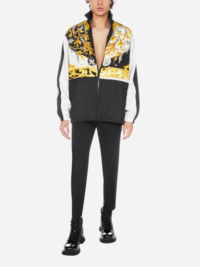 Shop Versace Acanthus Print Nylon Jacket