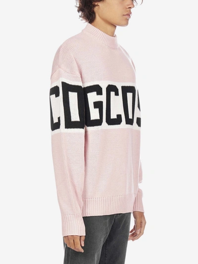 Shop Gcds Band-logo Cotton-blend Sweater