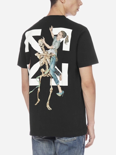 Shop Off-white Pascal Skeleton Cotton T-shirt