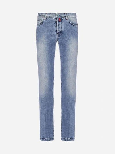 Shop Kiton Jeans Slim-fit