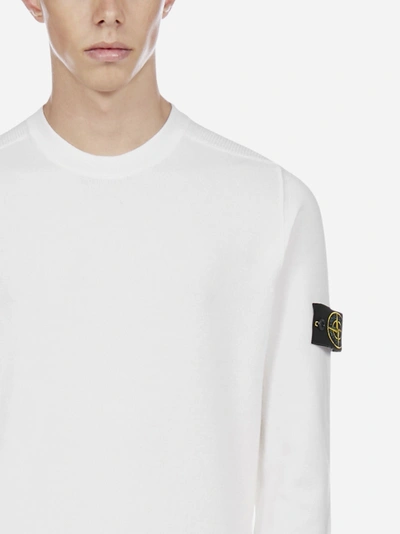 Shop Stone Island Wool Blend Sweater