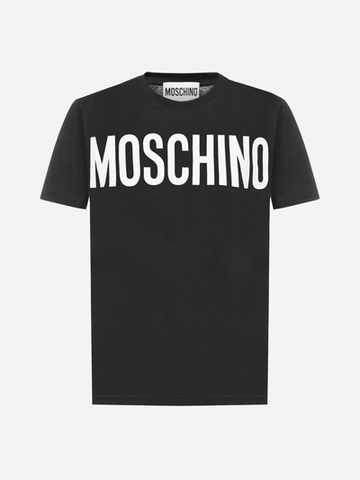 Shop Moschino Logo Cotton T-shirt