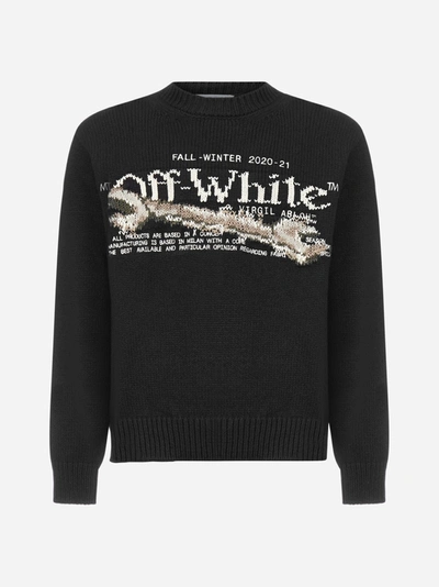 Shop Off-white Pascal Tool Wool-blend Sweater
