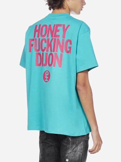 Shop Honey Fucking Dijon Logo Cotton T-shirt