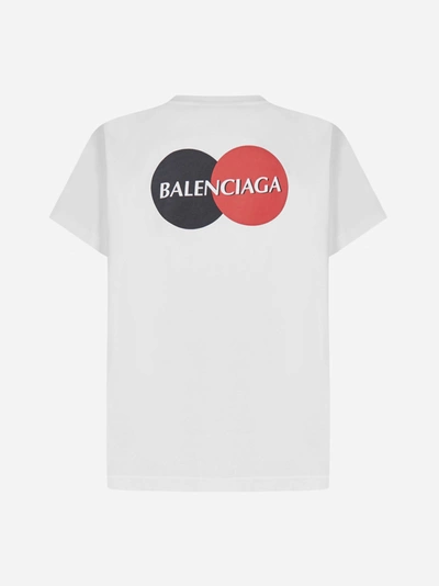 Shop Balenciaga Uniform Logo Cotton T-shirt