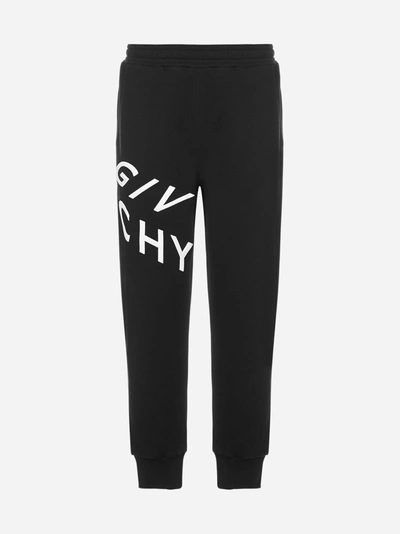 Shop Givenchy Logo Cotton Jogging Pants