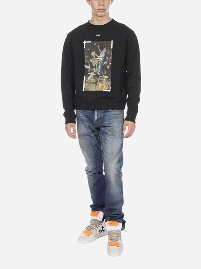 Shop Off-white Pascal Cotton Sweatshirt In Black - White