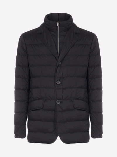 Herno Quilted Down Jacket Casual Jackets And Parka Blue
