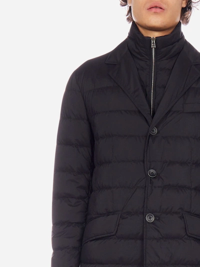 Herno Quilted Down Jacket Casual Jackets And Parka Blue