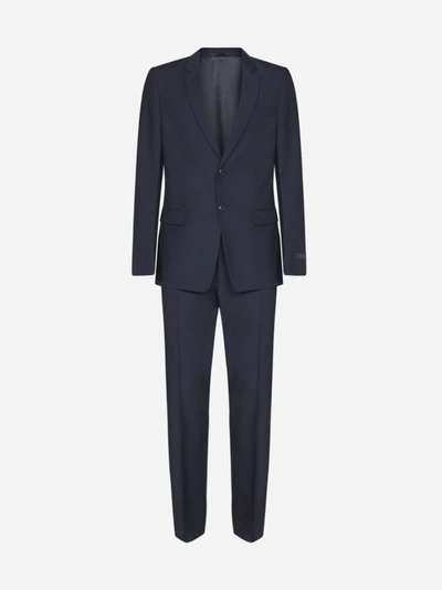 Shop Prada Wool And Mohair Suit