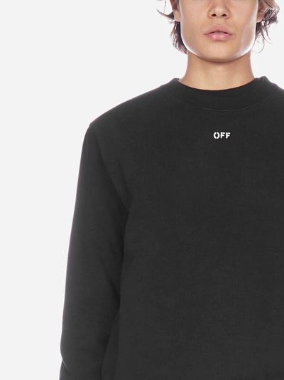 Shop Off-white Stencil Arrows Cotton Sweatshirt