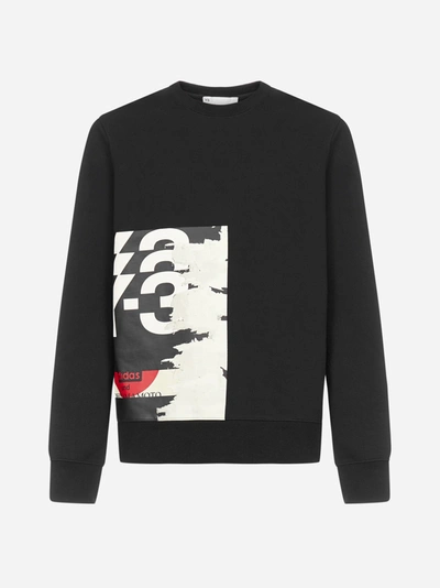 Shop Y-3 Logo-print Cotton Sweatshirt