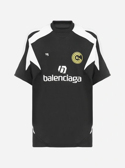 Shop Balenciaga T-shirt Soccer Con Logo