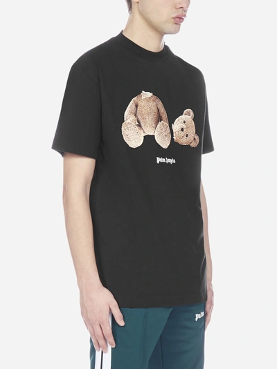 Shop Palm Angels Bear Cotton T-shirt