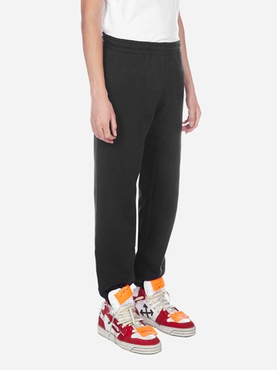 Shop Off-white Stencil Cotton Sweatpants