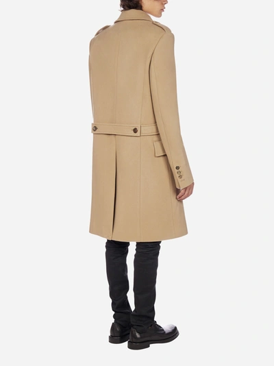 Shop Balmain Wool And Cashmere Double-breasted Coat