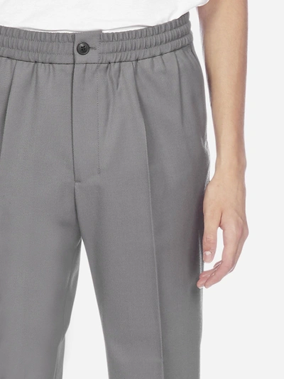 Shop Ami Alexandre Mattiussi Wool-blend Cropped Trousers