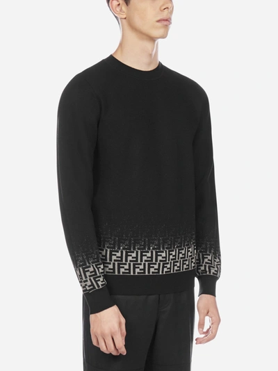Shop Fendi Gradient Ff Wool Sweater