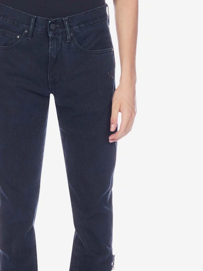 Shop Off-white Diag Ego Slim-fit Jeans