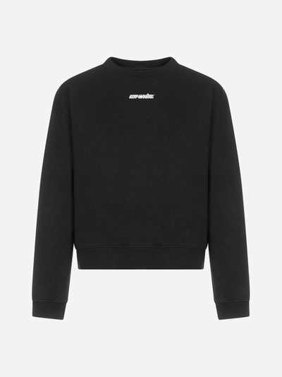 Shop Off-white Marker Arrows Oversized Cotton Sweatshirt