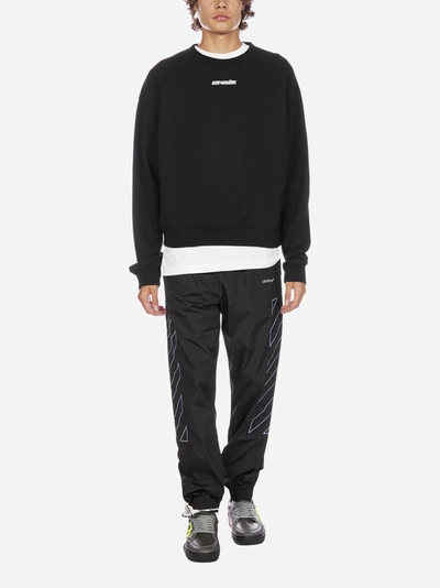 Shop Off-white Marker Arrows Oversized Cotton Sweatshirt