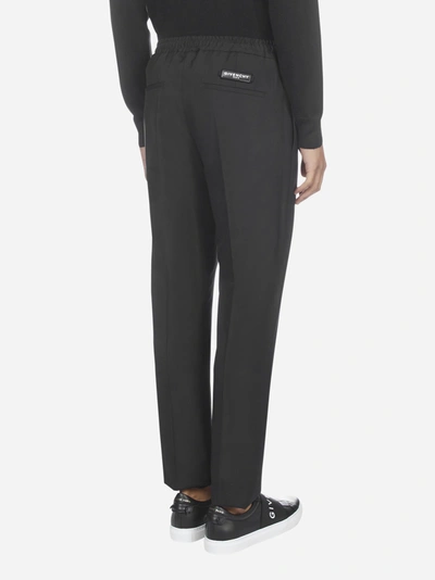 Shop Givenchy Pantaloni Sportivi In Lana