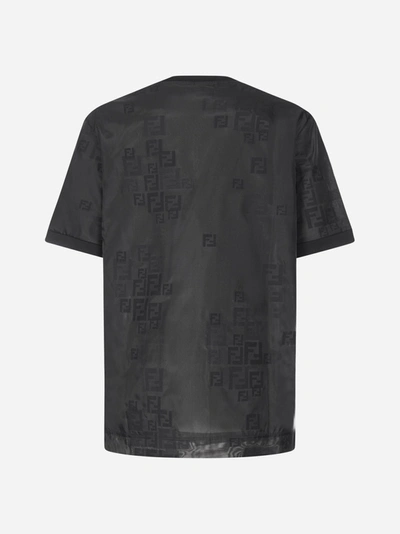 Shop Fendi Ff Logo Cotton-blend T-shirt