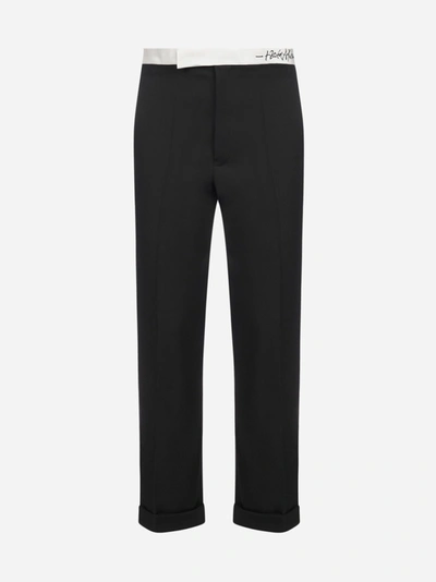 Shop Haider Ackermann Pantaloni Sartoriali In Lana Vergine