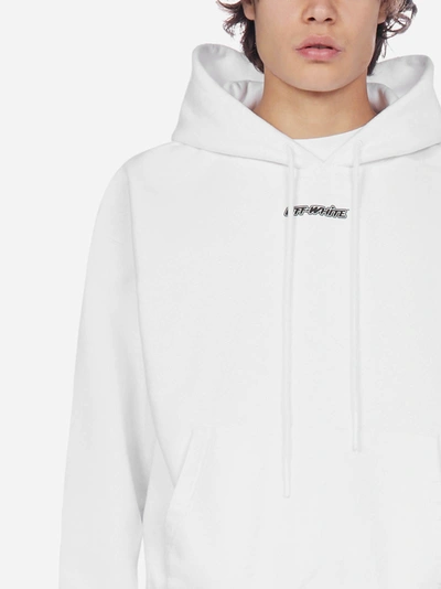 Shop Off-white Marker Arrows Oversized Cotton Hoodie