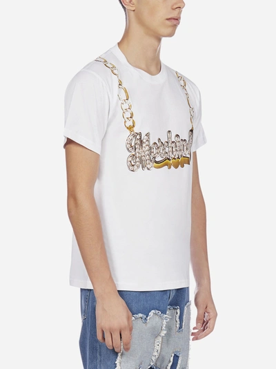 Shop Moschino T-shirt In Cotone Con Stampa-logo