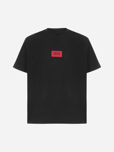 Shop 424 T-shirt In Cotone Con Logo