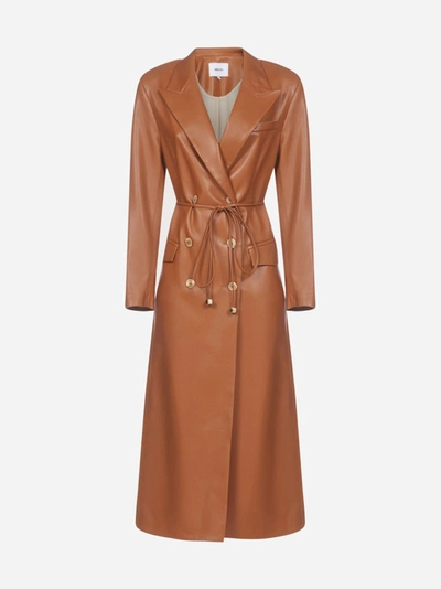 Shop Nanushka Manila Vegan Leather Trench Coat