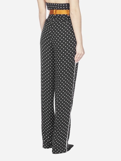 Shop Haider Ackermann Polka-dot Silk Trousers