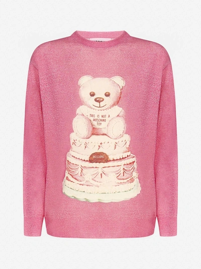 Shop Moschino Pull In Lana Cake Teddy Bear