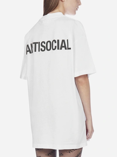 Shop Vetements Antisocial Oversized Cotton T-shirt