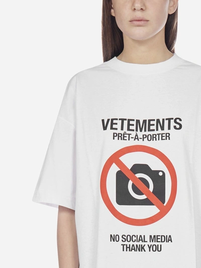 Shop Vetements Antisocial Oversized Cotton T-shirt