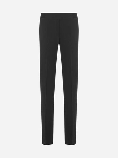 Shop Mm6 Maison Margiela Tapered Slim-fit Trousers