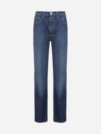 Shop Prada Logo-patch Flared Jeans