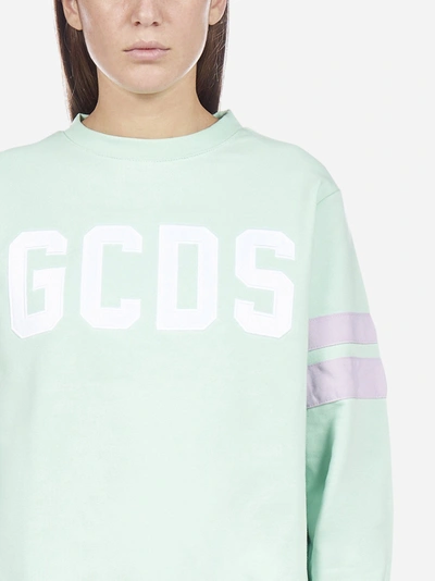 Shop Gcds Felpa In Cotone Con Logo