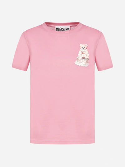 Shop Moschino Print Cotton T-shirt