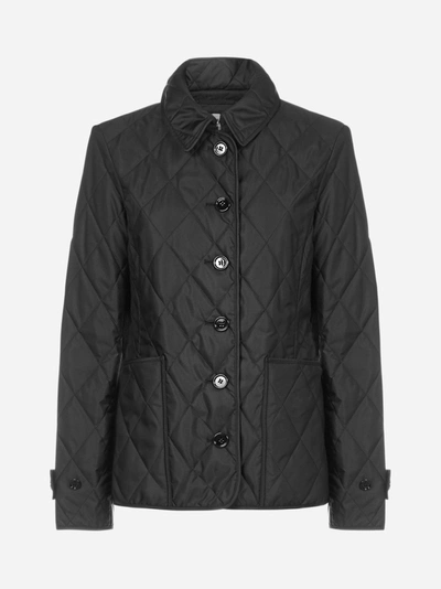 Shop Burberry Fernleigh Quilted Nylon Jacket