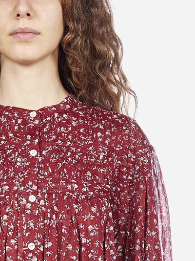 Shop Isabel Marant Étoile Plana Floral Print Cotton Shirt Dress