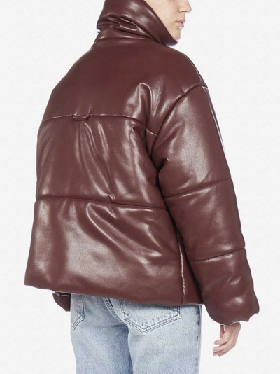 Shop Nanushka Hide Vegan Leather Puffer Jacket