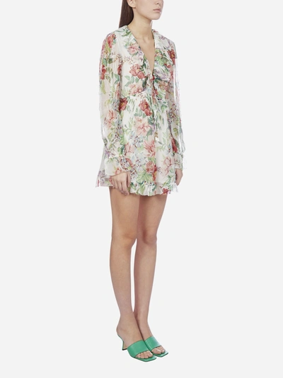 Shop Zimmermann Bellitude Floral Print Silk Playsuit