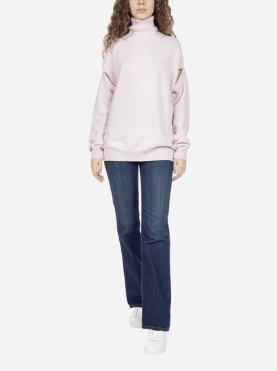 Shop Givenchy Cut-out Sleeves Cashmere Turtleneck