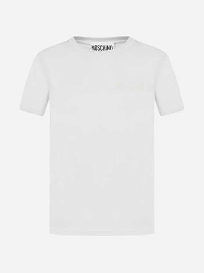 Shop Moschino Logo Cotton T-shirt