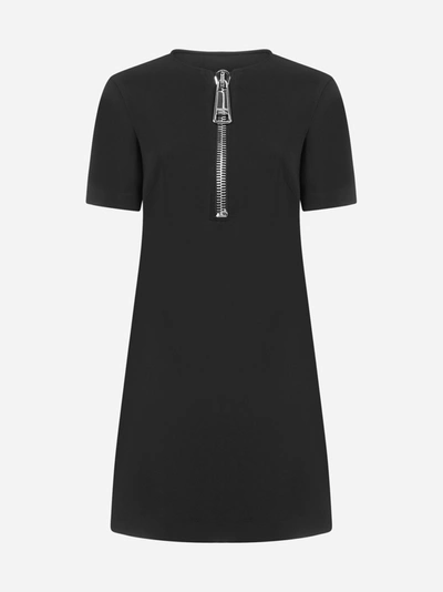 Shop Moschino Zip Viscose Dress