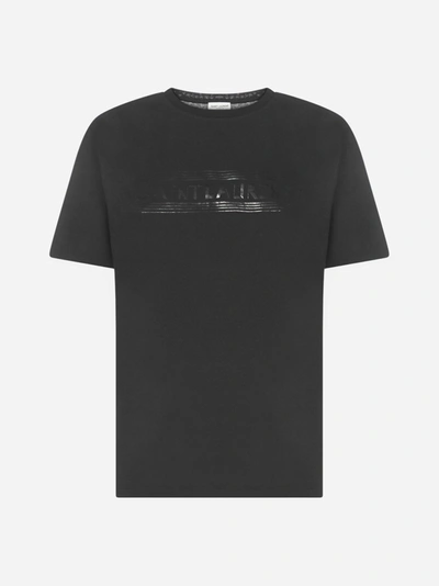 Shop Saint Laurent T-shirt In Cotone Con Logo